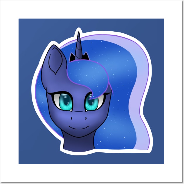 Luna Head Wall Art by Lyvewyre Studios